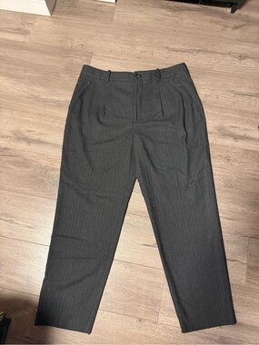 Zara  Dark Gray Pinstripe Dress Pants